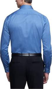 เสื้อเชิ้ตลำลองธุรกิจแขนยาวสีพื้นคอพับ - Product Image 3