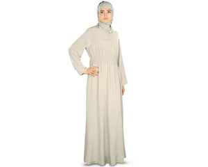Nouveau design pour Aschulman personnalisé traditionnel solide motif musulman robe abaya pour les femmes Style modeste à manches longues mode simple - Product Image 4