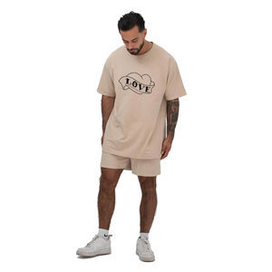 Camiseta de algodón de manga corta con cuello redondo para hombre más vendida, camiseta informal de talla grande de Color sólido para hombre - Product Image 3