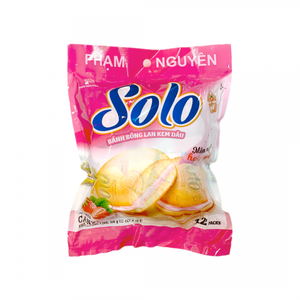 Pasteles de nuevo sabor al horno de Vietnam con gran sabor Productos modernos SOLO 216g Bolsa de pastel de crema de fresa suave Estilo fresco - Product Image 2