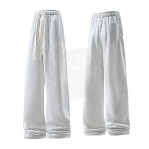 Vente en gros Pantalon cargo baggy décontracté taille haute 100% coton pour homme Pantalon streetwear vintage à jambes larges - Product Image 1