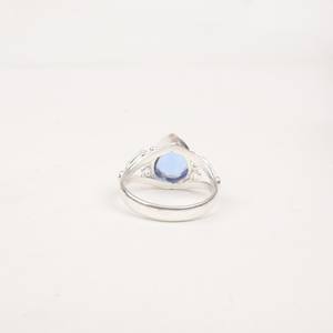 Bague en Tanzanite taille ovale en forme de cœur, argent sterling 925, pierre précieuse bleue certifiée IGI, bijoux fins faits à la main, cadeau pour femme - Product Image 4