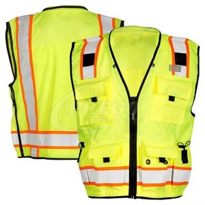 Chaleco de Seguridad Industrial de Alta Visibilidad para Ingenieros, Ropa de Trabajo, Chaleco Reflectante con Logotipo y Bolsillos - Product Image 5