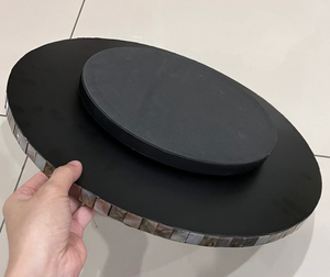 Plateau rond en bois rotatif artisanal de luxe avec incrustation de nacre pour la salle à manger, la décoration intérieure et usages multiples en provenance du Vietnam - Product Image 4