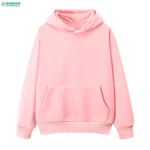 Sweat-shirt à capuche unisexe coupe classique en molleton 100 % coton épais, épaules tombantes, confort thermique, écologique - Product Image 1