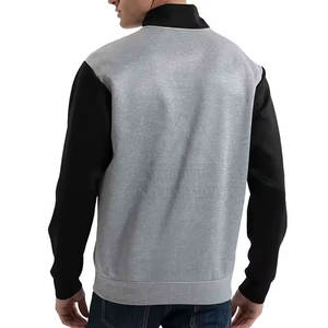 Venta al por mayor precio bajo hombres media cremallera sudadera hecha a medida hombres media cremallera sudadera cuello redondo hombres sudadera para la venta - Product Image 2