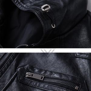 2026 <b>Men's</b> Customized Genuine <b>Leather</b> Biker Motorcycle <b>Vest</b> Thick Winter Knitted Wear With Pocket Decoration Motorcycle <b>Vest</b> - Product Image 6