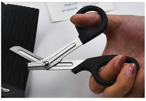 Tijeras de vendaje de acero inoxidable ANAAIF Enterprises, tijeras médicas manuales para EMT y Trauma para primeros auxilios quirúrgicos - Product Image 5