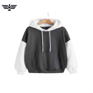 2025 superventas de las mujeres de color personalizado bloque largo pulóver con capucha estilo callejero diseño de punto temporada de invierno 100% algodón adulto - Product Image 3