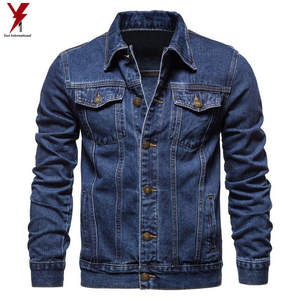 Veste en jean denim OEM pour hommes, vêtements décontractés, veste d'automne, manteau boutonné en jean, veste en jean oversize pour hommes - Product Image 6
