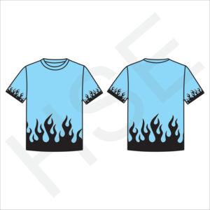 T-shirt unisexe au design de sapin, motif de flamme tendance, haut à manches courtes - Product Image 4