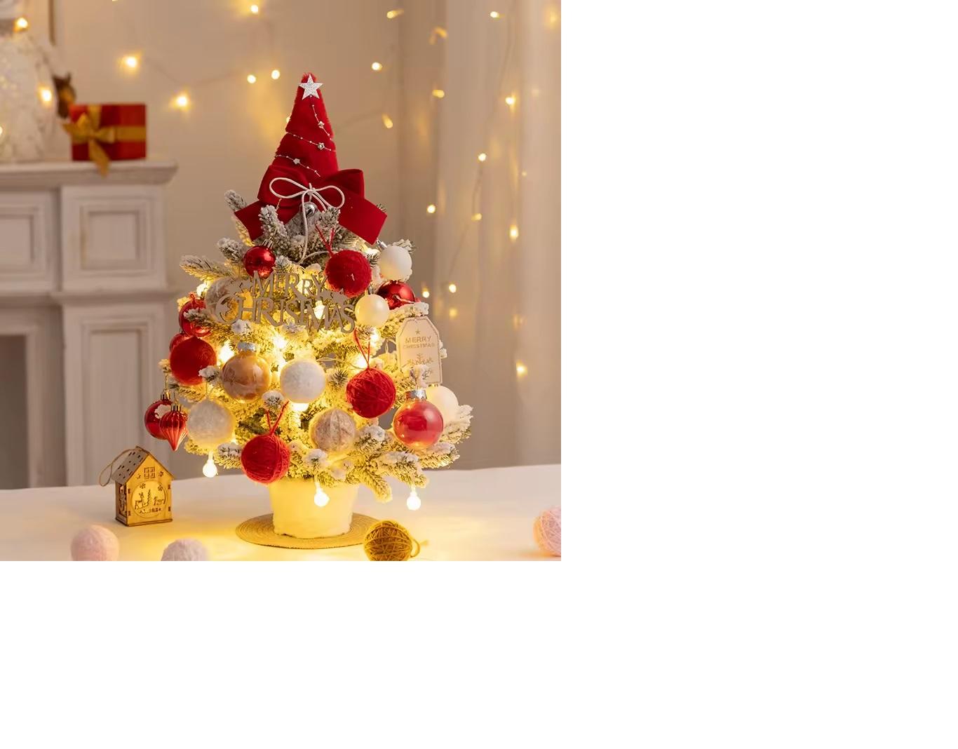 45cm pe snow tree Red