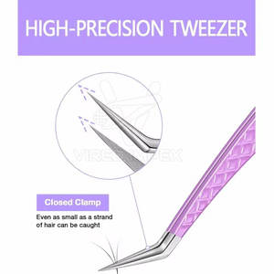 Nouveauté : Pinces à cils sans pointe en fibre, qualité supérieure, pinces à cils sans pointe en fibre à vendre - Product Image 4