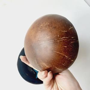 Vitrapro-tazón de cáscara de Coco pulido con logotipo personalizado, 100% Natural, bajo, para batidos, ensaladas, velas, Coco - Product Image 6