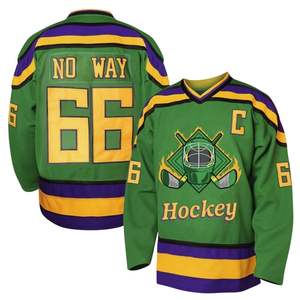 Custom Logo Adult Ice Hockey Jersey Professional Team Polyester Twill <b>Material</b> with <b>Embroidery</b> Customizable Apparel Adults Youth - Product Image 1