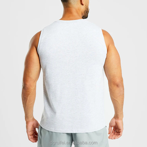 Venta al por mayor de camisetas sin mangas para hombre con logotipo personalizado de poliéster para entrenamiento gimnasio Y espalda para hombre camiseta sin mangas con tirantes - Product Image 6