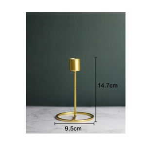 Candelabros metálicos geométricos contemporáneos, perfectos para la decoración moderna del hogar, iluminación ambiental de mesa y exhibición. - Product Image 5