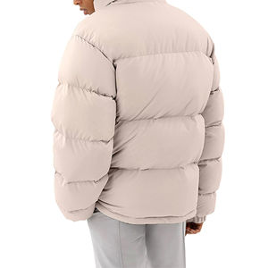 2026 New Wholesale Custom Men's Winter <b>Padded</b> Bubble <b>Jacket</b> Hooded Stand Collar Quilted Outdoor Puffer <b>Waterproof</b> - Product Image 3