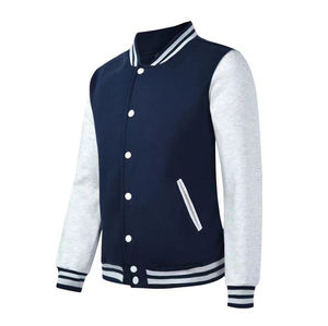 Custom Wholesale Varsity <b>Jacket</b> OEM Manufacturer Supplier Private Label Bulk Production 350GSM Wool Leather Sleeve <b>Jacket</b> - Product Image 2