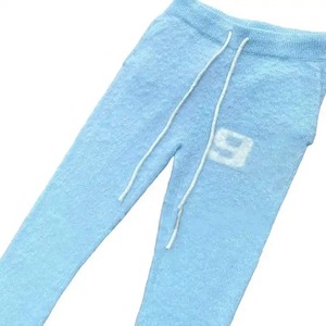 Logo personnalisé OEM Pantalon de jogging taille haute pour hommes avec poche plaquée Pantalon de survêtement évasé en mohair empilé Nouvelle tendance - Product Image 4