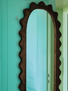 Miroir en bois à ondulations - Product Image 2