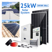Onduleur hybride avec port de communication CAN, MPPT, pour batteries LiFePO4 48V, système solaire domestique hors réseau 25kW, IP65, demi-panneaux 550W