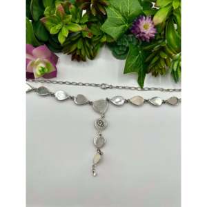 Collar de Plata de Ley con Concha Rosa Navajo, Clásico, Religioso, Moderno, con Corazón, Ancla, Número, Cadenas de Perlas para Bodas y Regalos - Product Image 2