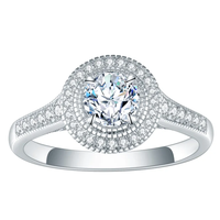 Bague pour femme plaquée or emballée sur mesure de la meilleure qualité, diamant naturel fait à la main pour fiançailles, exportation directe de l'Inde