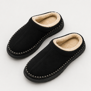 Pantofole da <span class=keywords><strong>uomo</strong></span> slip-on <span class=keywords><strong>con</strong></span> <span class=keywords><strong>memory</strong></span> <span class=keywords><strong>foam</strong></span> spesso, comode per interni ed esterni, ciabatte morbide e larghe tipo mocassino - Product Image 4