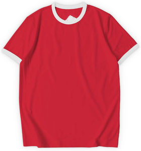 เสื้อยืดผู้ชายสไตล์ริงเกอร์เสื้อยืดสำหรับผู้ชายแบบสั้นเสื้อยืดผู้ชายแบบสั่งทำคลาสสิกผลิตโดยตรง - Product Image 4