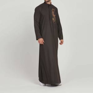 Último Modelo 2026, Thobe/Jubba Árabe de Talla Grande para Hombre, Vestimenta Musulmana de Inspiración Étnica, Túnica Transpirable Abaya para Invierno, Arabia Saudita - Product Image 6