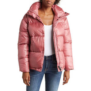 Chaqueta acolchada de invierno de longitud larga para mujer Diseño popular Relleno de algodón impermeable transpirable para exteriores Venta al por mayor disponible - Product Image 1