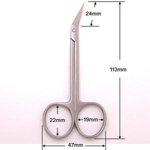 Tijeras de Manicura Duraderas para Diestros, Rectas, de Acero Inoxidable, con Cuchilla Afilada para Cutículas - Product Image 3