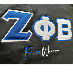 Zeta Phi Beta Sorority Broderie Logos Sweat à capuche - Product Image 2