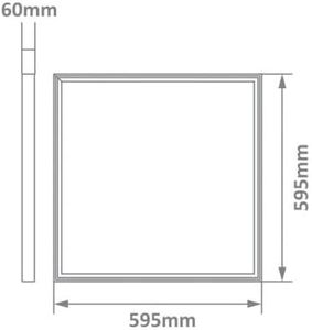 Levin ไฟแผงปิดภาคเรียน60W 60x60, White-6500K เย็นด้านหลัง-Lite สำหรับห้องนอน - Product Image 1