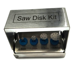 Kit de Discos de Sierra para Implantes Dentales, 4 Piezas, Acero Inoxidable Manual, Herramientas de Corte de Precisión Quirúrgica Intensa para Cirugía de Implantes Óseos - Product Image 3
