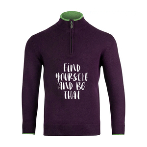 Sudadera con cremallera de un cuarto para hombre, sudadera transpirable de manga larga ajustada con cuello levantado para niños - Product Image 3