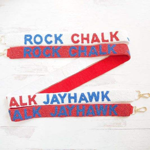 Sangle de sac à main élégante et tendance en broderie de perles ROCK CHALK avec un artisanat de haute qualité et une touche tendance - Product Image 5