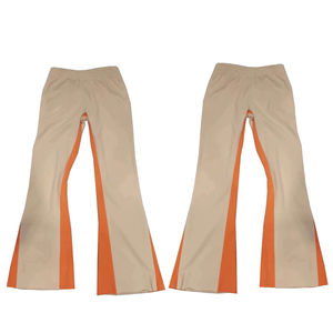 Pantalones acampanados personalizados de alta calidad al por mayor, pantalones informales transpirables de Color sólido para hombre, pantalones acampanados con servicio OEM para hombre - Product Image 1