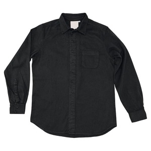 Camisa de Sarga de Cáñamo Suave para Hombre, Camisas de Algodón Orgánico, Camisa de Trabajo de Manga Larga para Hombre, Blusa Ecológica con Botones, Ropa para Hombre - Product Image 3