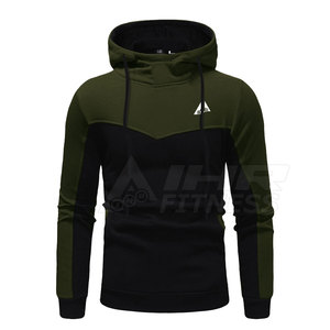 OEM Unisex XXL Size 100% Cotton Fleece Hoodie Winter Fitness Tracksuit Custom Logo Breathable Lightweight Long <b>Sleeves</b> for Men - Product Image 3