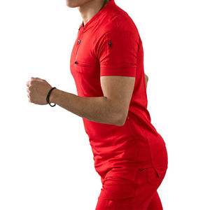 Uniformes Médicos Unisex de Tela, Conjuntos de Trabajo, Ropa de Hospital, Tienda de Mascotas, Trajes de Enfermería para Mujeres y Hombres, Estilo Médico - Product Image 3