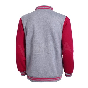 Fabricant OEM – Blouson universitaire de baseball pour homme, col montant, personnalisé, haute qualité, en laine, doublure en laine - Product Image 3