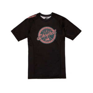 Vêtements de sport pour hommes en gros 2025, rashguard professionnel pour la salle de sport, en spandex/polyester 280g, couleur/logo personnalisable, BRIGHT WAY - Product Image 1