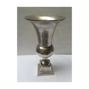 ALUMINIUM FLOWER <b>VASE</b> WEDDING DECORATION <b>VASE</b> FANCY MODERN STYLE MEDIUM SIZE FLOOR <b>VASE</b> GARDEN DECORATION - Product Image 1