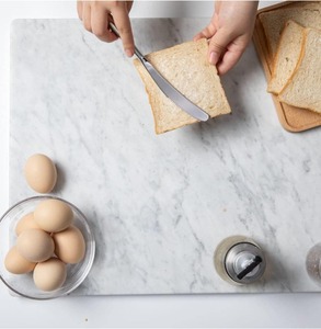 Tabla de cortar de verduras de sombra blanca y gris, superficie duradera elegante para corte de cocina, fácil de limpiar, aspecto moderno elegante - Product Image 4