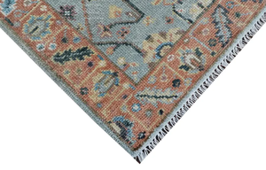 Livraison rapide 3x5 ft Oushak Rug Artisan de créateur artisanal multicolore taille personnalisée inspirée de la culture turque - Product Image 5