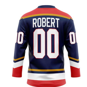 Maillots de hockey sur glace réversibles 2024 personnalisés de conception de mode impression par sublimation avec options de nom d'équipe OEM de Vancouver New York - Product Image 4