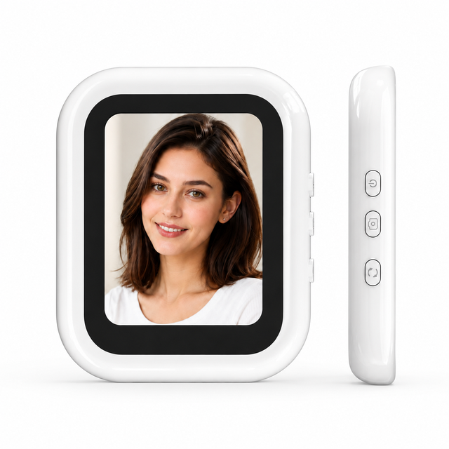 Wireless Video Transmission Smartphone Vlog Monitor Screen, Portable 2.4" TFT Phone Rear Camera Live Feed Display
