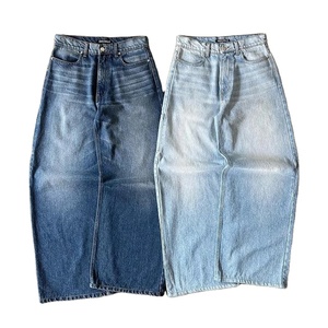 กางเกงยีนส์ขายาวทรงหลวมเอวสูงสำหรับผู้ชายกางเกงผ้ายีนส์ขากว้างดีไซน์เนอร์ออกแบบได้ตามต้องการ - Product Image 3